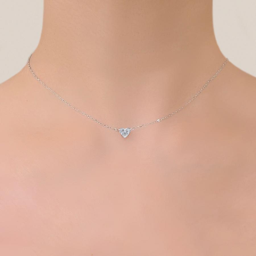 Heart Necklace (WG)-1